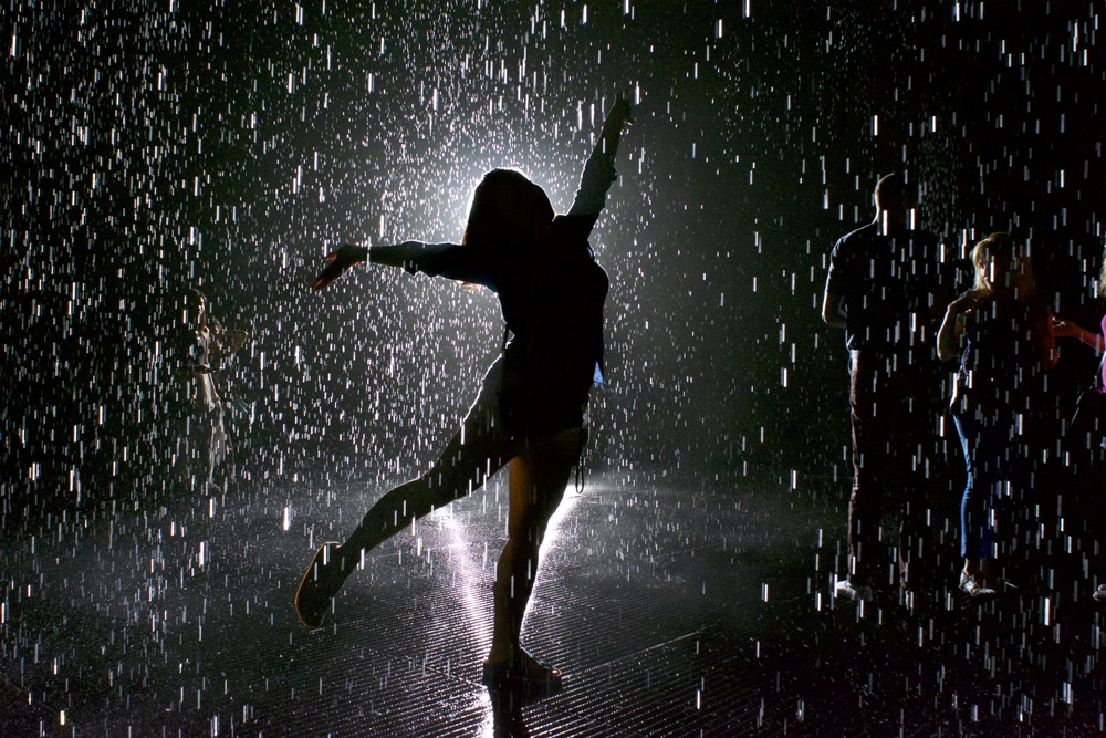 Woman Dancing in the Rain